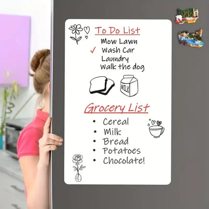 A3 A4 A5 Erasable Flexible Marker Fridge Magnet Magnetic WhiteBoard Dry Erase Board Refrigerator Sheet Kitchen Memo Grocery L