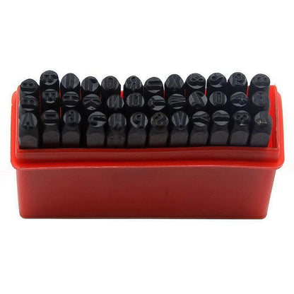 2/2.5/3/4/5/6mm Number Stamp Alloy Steel Stamp Kit With Storage Box Punch Metal Leather Craft DIY Jewelry Gold Silver LOGO St