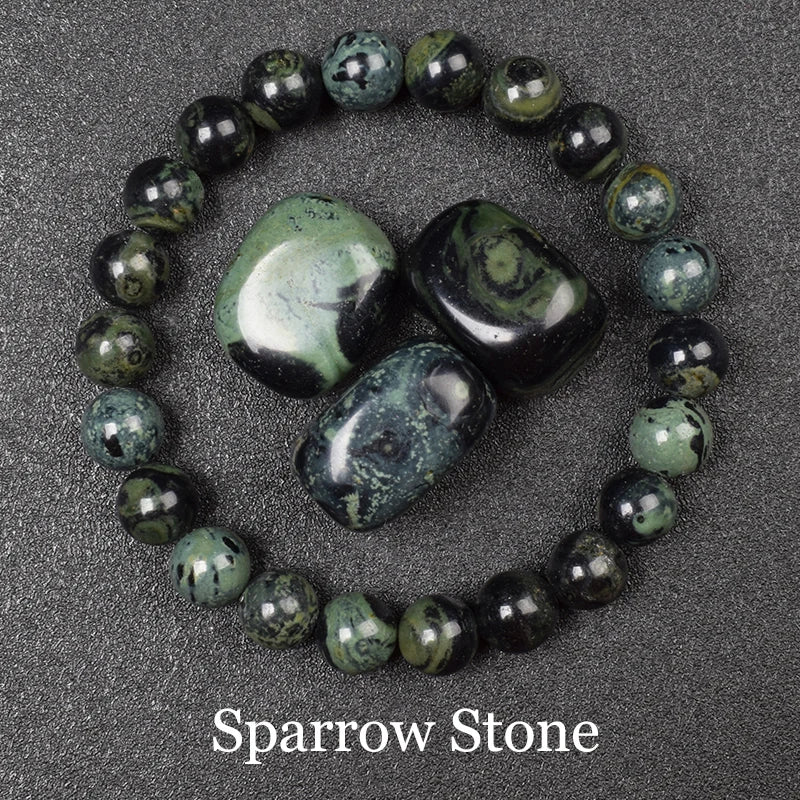 Natural Golden Obsidian Stone Beads Bracelet Men Women Golden Light Rainbow Obsidian Raw Stone Round Bead Natural Energy Jewe