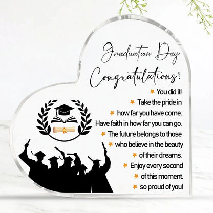1pc Acrylic Graduation Gift, Master Doctorate Graduation Gift Acrylic Souvenir Gift As Decoration Ornament For Graduating