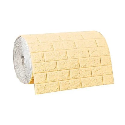 70cmx1/5/10m 3D Wallpaper Decoration Self-adhesive Antique Foam Brick Wallpaper Living Room Bedroom Waterproof 3d Wall Sticke
