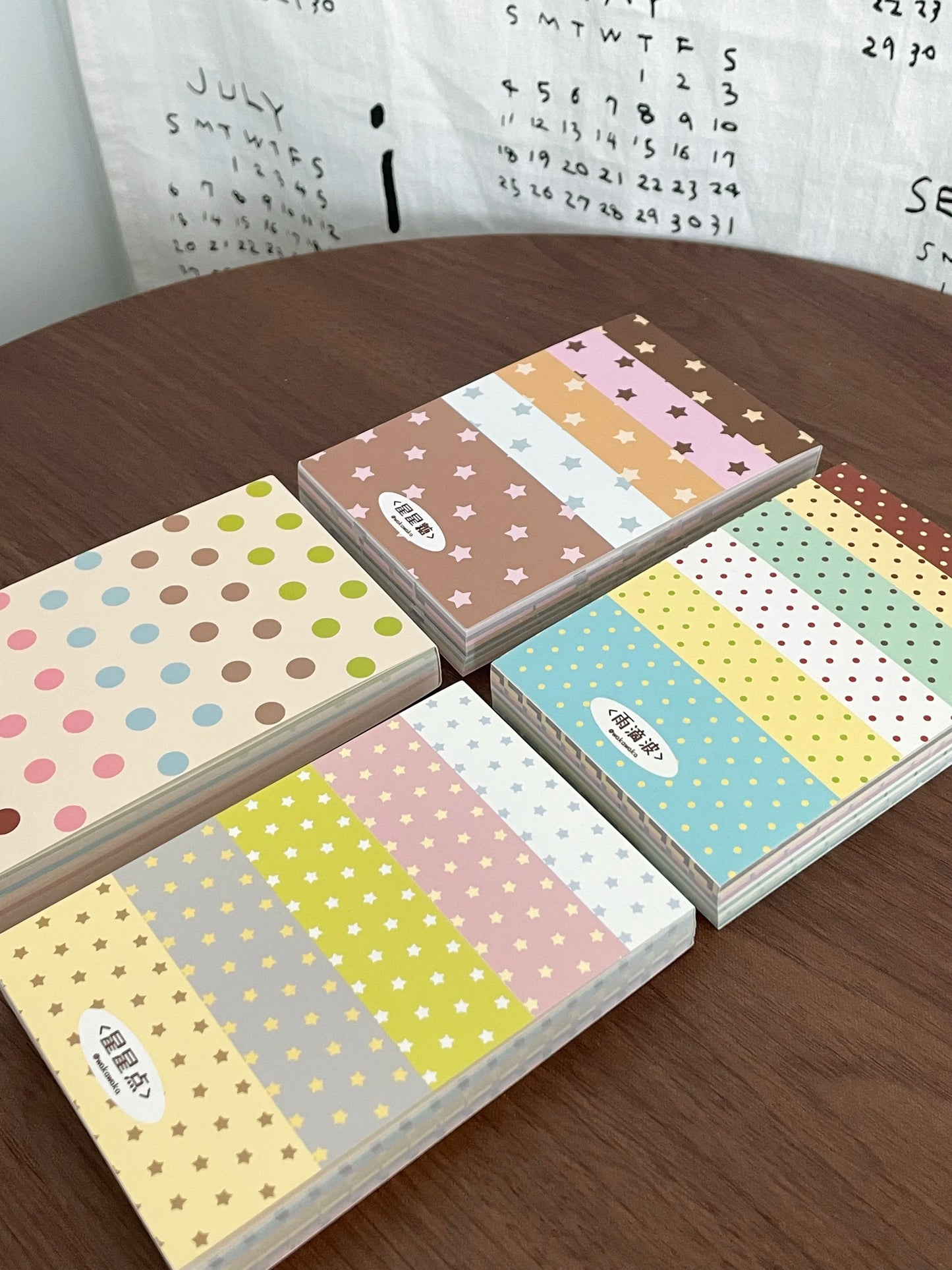 A7 Polka Dot Memo Pad Tearable Double Sided Scrapbook Paper Writing Journal Planner Scrapbooking Supply 100 Sheets
