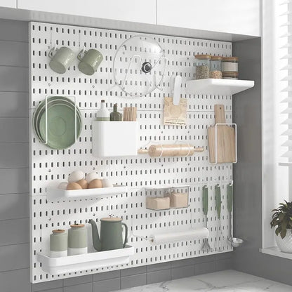 Diy Organizer Pegboard Accessories Pegboard Wall Organizer Panel Shelves For Gamer Room,bathroom,tool house,kitchen Storage R