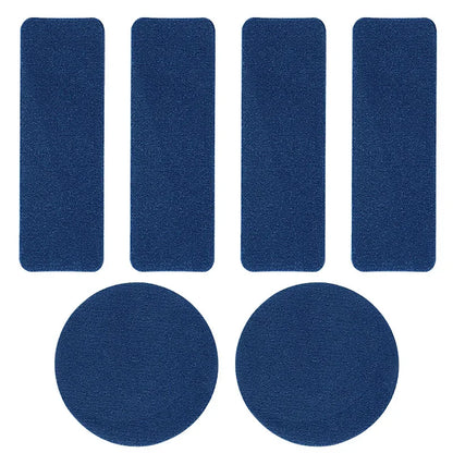 6pcs Sports Shoe Patches for Damaged Side Edges Inner Lining & Heel Wear - Shoe Repair Stickers for Extended Footwear Life - 