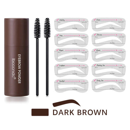 Eyebrow Stamp Stencil Kit 1 Pcs Eye Brow Stamp Shaping Kit Long-Lasting Waterproof Eyebrow Makeup Brow Shape with 10 PCS - da