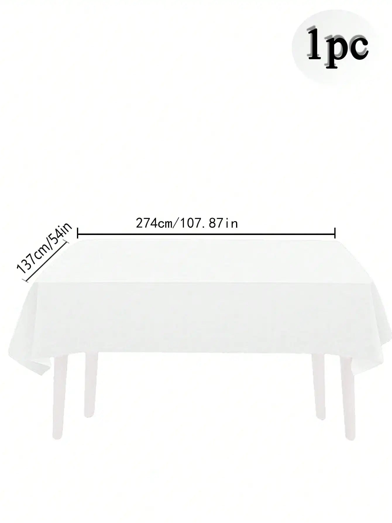 137x274cm Disposable Solid Color Tablecloth Birthday Party Wedding Christmas Table Cover Wipe Covers Rectangle Desk Cloth Dec