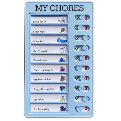 Reusable My Chores Checklist Task Board Daily Schedule Planner Memo Chore Chart Kid Responsibility Behavior Self Discipline C