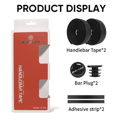 BUCKLOS Bicycle Handlebar Tapes Road Bicycle Handlebar Tape Anti-slip Waterproof Cycling Bar Wrap Road Bike Accessories