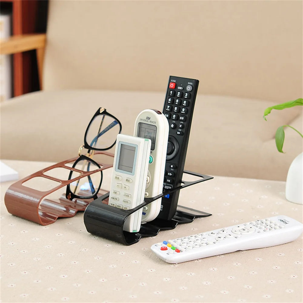 4 Section Tv Remote Control Stand Holder Home Appliance Remote Control Storage Rack Desktop Bracket For Home Living Room Offi