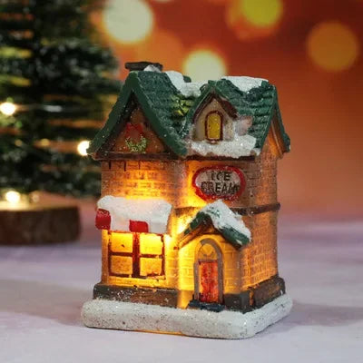 Christmas House Light Ornaments Xmas Gift New Year Navidad For Home Party wedding Decorations Bedroom With Battery Night Ligh