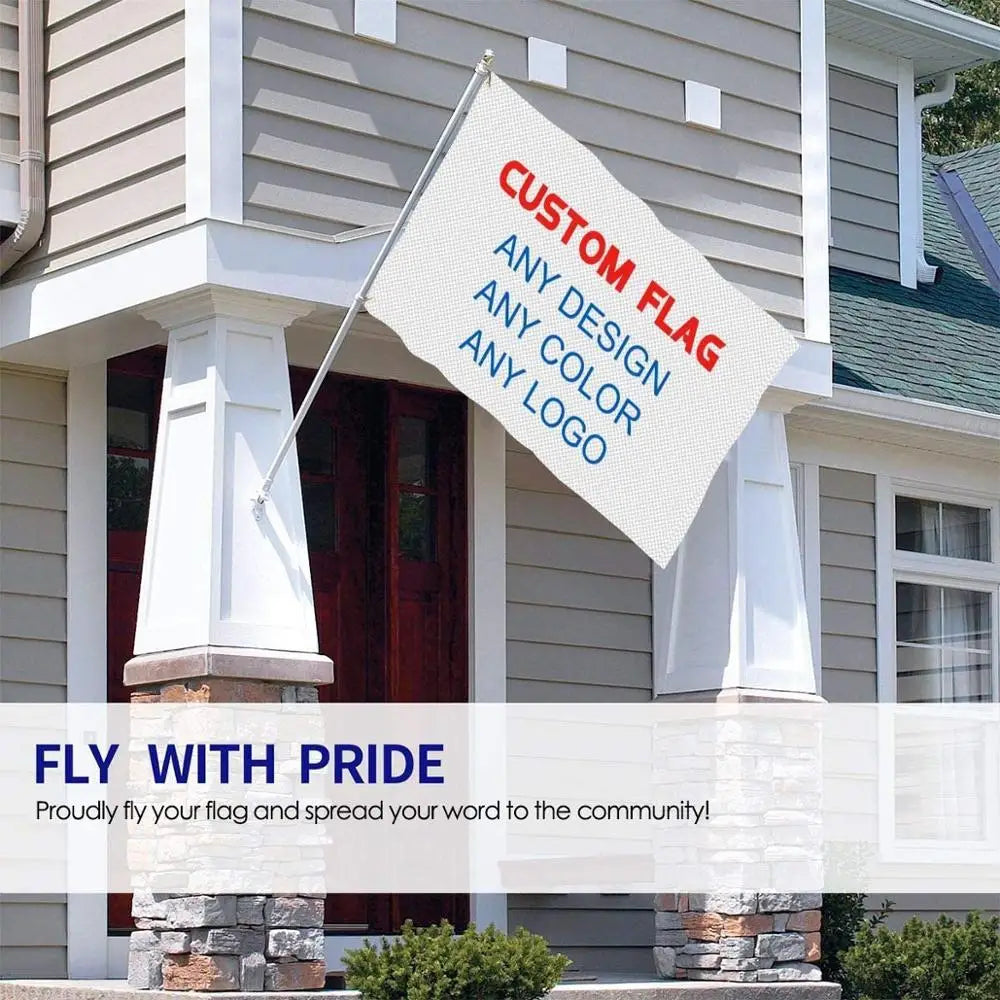 3'x5' Custom Banner Flags 3x5FT Flying 100D Polyester - Advertising Banner Outdoor Indoor Any Size/Logo/ Pictures