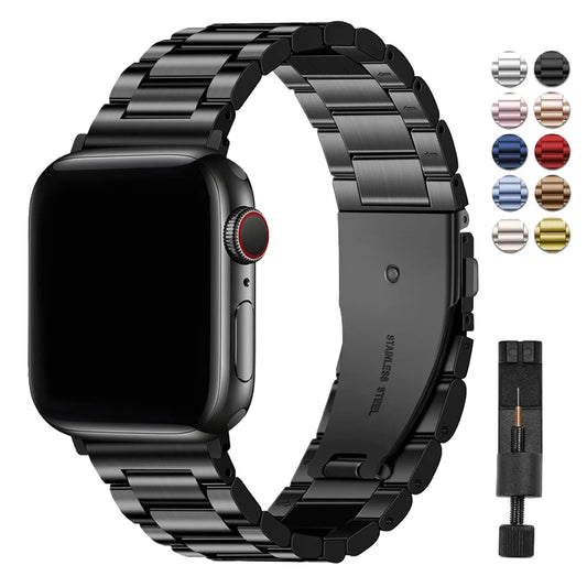Classic stainless steel Correa for apple watch 11 10 46mm 42mm band Ultra 2 49mm 9 8 7 6 5 4 se 45mm 44mm 41mm 40mm 3 38mm st