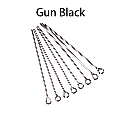 100-200Pcs/Lot 10-70mm Heads Eye Flat Head Pin Gold Plated Ball Head Pins for Jewelry Findings Making Accessories Supplies