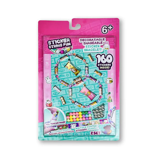 STICKI Rolls Sticki Bands - Wearable or Shareable Sticker Bracelet , Includes 160 Mini Stickers | Over 1000 Sticker Designs