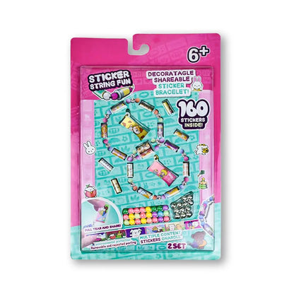 STICKI Rolls Sticki Bands - Wearable or Shareable Sticker Bracelet , Includes 160 Mini Stickers | Over 1000 Sticker Designs -