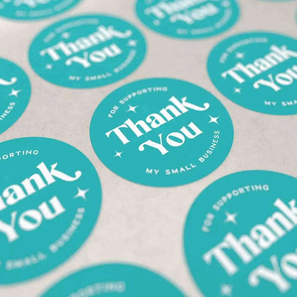 Customizable Photo Stickers with Multicolor Logos - Durable Waterproof Labels for Events & Corporate Gifts