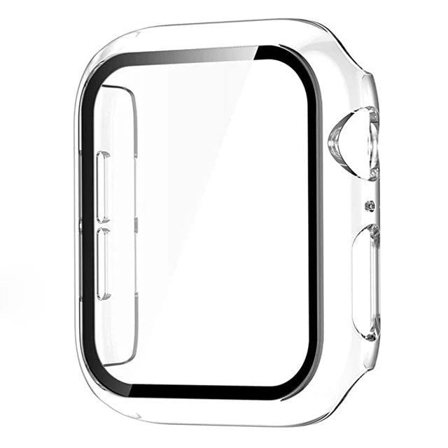 Glass+Cover For Apple Watch case 44mm 40mm 41 42 45 mm 49mm 46mm Screen Protector iWatch series Ultra 10 9 8 7 6 SE 5 Accesso