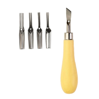 2 Set Linoleum Cutter Tool Multifunctional Lino Cutting Tool for Printmaking