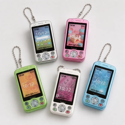 Toys Spirits Capsule Toys Real Recording Playback Slide Phone Mascot Keychain Openable Screen Insert Custom Idol Photo Gacha