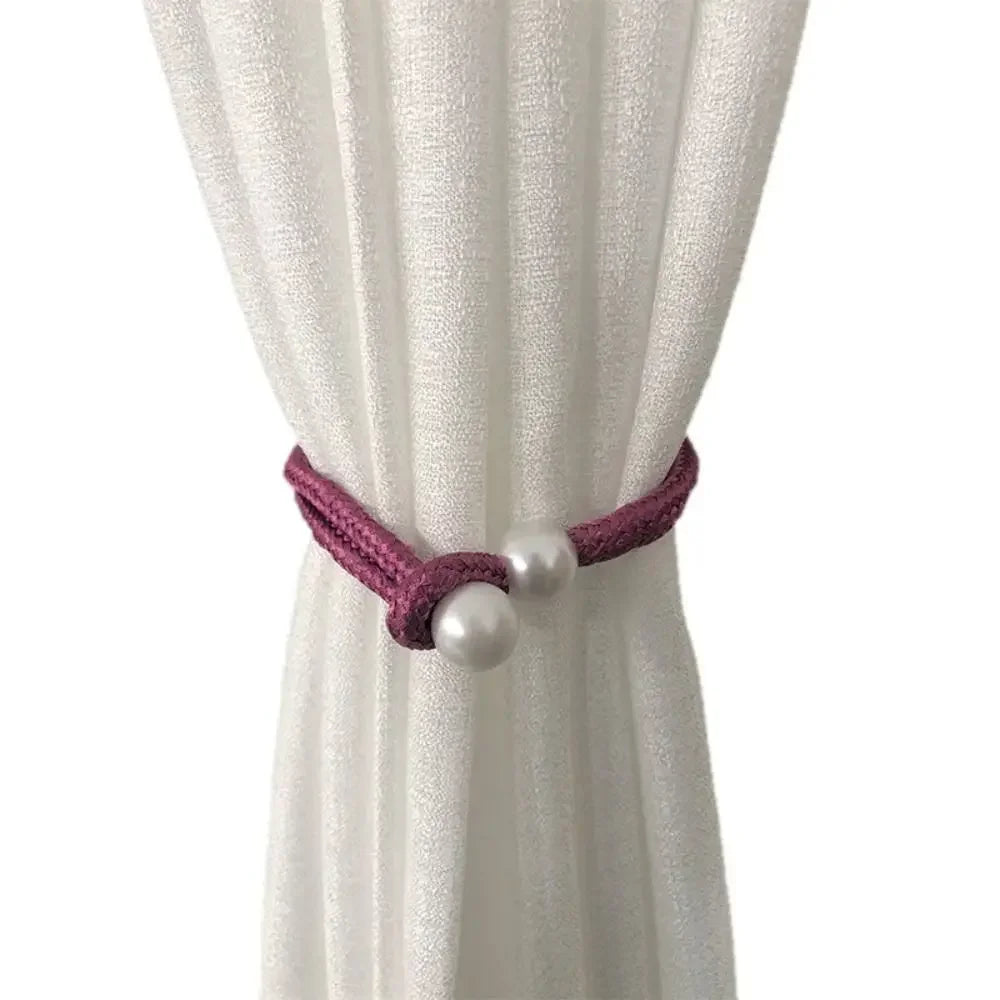 Creative Fashion Tulip Curtain Straps Adjustable Elegant Curtain Tieback Beautifully Curtains Tie Rope Homestay - 1pcs Purple
