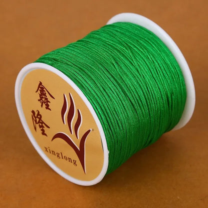 40m/lot 0.8mm Cotton Knotting Macrame Cord Nylon Thread String DIY Beading Braided Bracelet Jewelry Making - 20