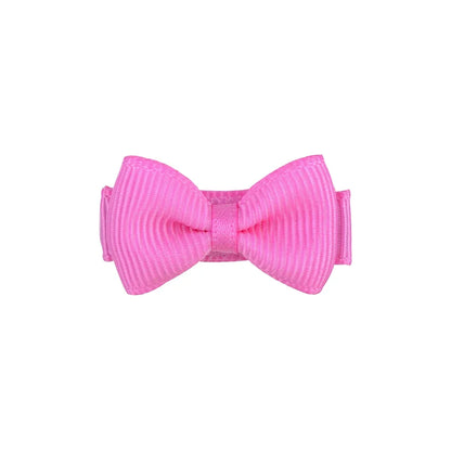 1.2 Inches Solid Colors Mini Hair Bows With Clip For Kids Girls Hairgrips Ribbon Covered Safety Bows Headwear Hair Accessorie