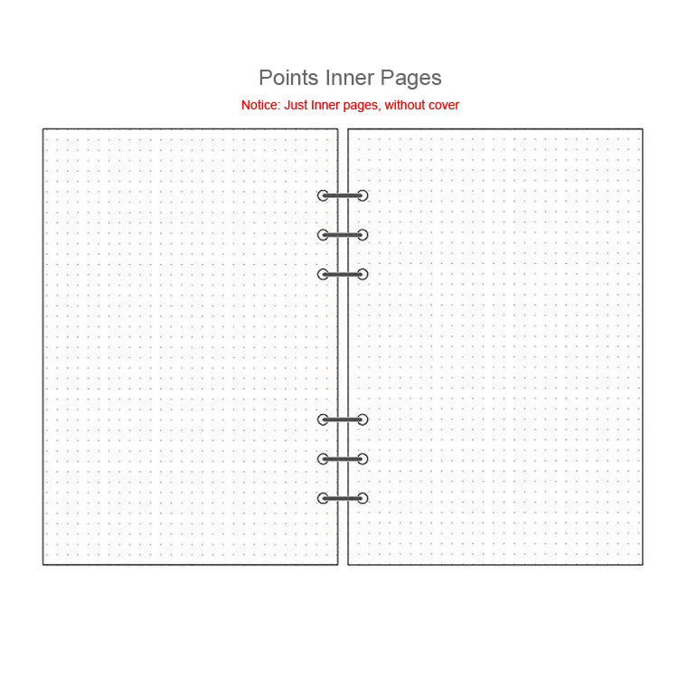 A5 A6A7 45 Sheets Loose Leaf Notebook Refill Spiral Binder Inner Page Weekly Monthly To Do Line Dot Grid Inside Paper Station