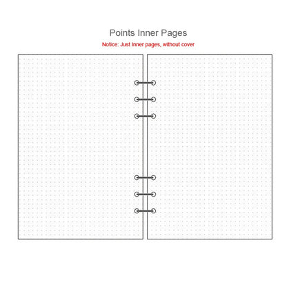 A5 A6A7 45 Sheets Loose Leaf Notebook Refill Spiral Binder Inner Page Weekly Monthly To Do Line Dot Grid Inside Paper Station