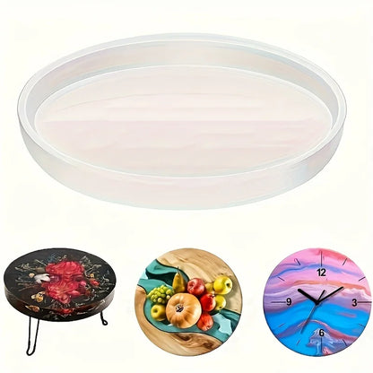 Extra-Large Resin Table Mold 14/20-inch Round Silicone Epoxy Resin Mold Suitable for River Tables, DIY Crafts, and Round Deco