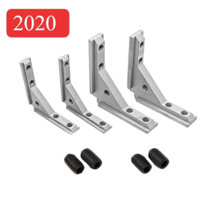 2020 3030 4040 Panel Installation Board Angle Slot Fixing Hardware Door Frame Corner Code Profile Universal Angle Slot Connec