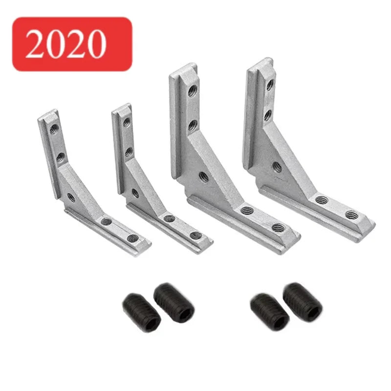 2020 3030 4040 Panel Installation Board Angle Slot Fixing Hardware Door Frame Corner Code Profile Universal Angle Slot Connec