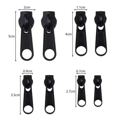 Zipper Head Zipper Repair Kit Easy Fix Zipper Slider Head Puller Closure Universal Replacement Broken Wearable 3# 5# 8# 10# -