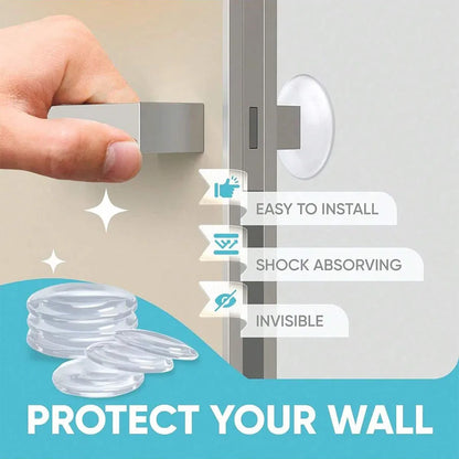 Door Knob Wall Shield Clear Soft Rubber Door Stopper Door Handle Bumper Mute Stickers Wall Protector Muffler Pad Protective P