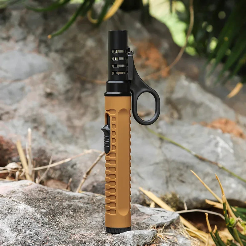 1300° Outdoor Camping Ignition Portable Lighting Gun Stove Accessories Camping Barbecue Flamethrower Inflatable Igniter - as 
