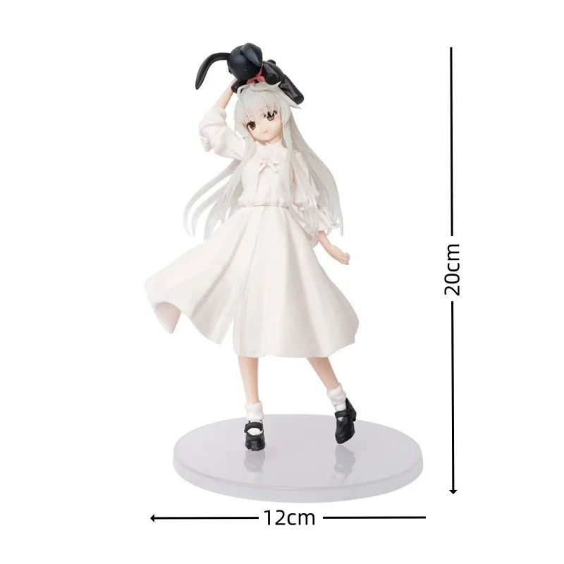 Anime Figure Cartoon Kawaiii Yosuga No Sora Kasugano Sitting Position Action Host Computer Chassis Decor Car Ornamen - 1pc A