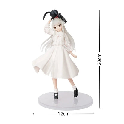 Anime Figure Cartoon Kawaiii Yosuga No Sora Kasugano Sitting Position Action Host Computer Chassis Decor Car Ornamen - 1pc A