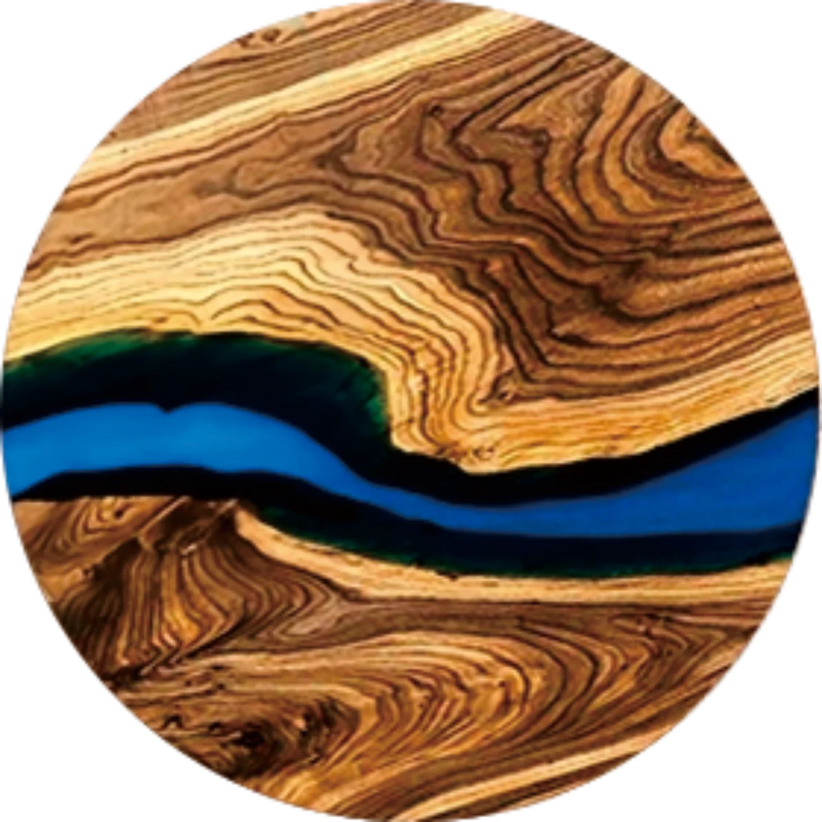 6pcs Vintage Wooden Coasters 2D 4in Tree Pattern with Lake & Desert Designs High-End Home Decor for Coffee Shops & Dining Tab