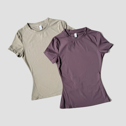 Women Yoga Top Seamless Sport T Shirts Fitness Clothes Short Sleeve Yoga Shirt Gym Top Running Active Wear