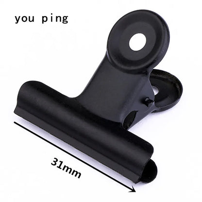 New 50mm 38mm 31mm 22mm Multicolor Round Metal Clamp Paper Clips Student School Office Supplies