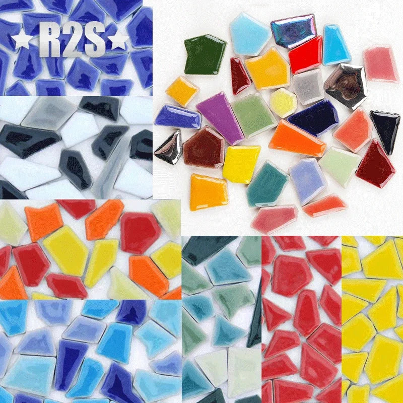 100g Porcelain Mosaic Tiles DIY Craft Ceramic Tile Mosaic Making Materials hobby pieces bulk
