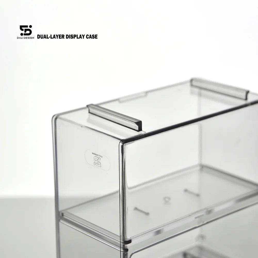 Premium 1/64 Dual-Layer Acrylic Model Car Display Case - Clear Protective Box for Diecast Car Collection, Gift Box (Without c