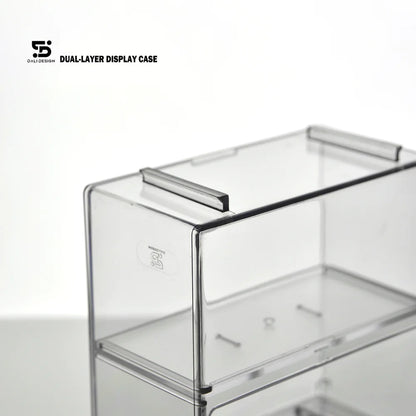Premium 1/64 Dual-Layer Acrylic Model Car Display Case - Clear Protective Box for Diecast Car Collection, Gift Box (Without c