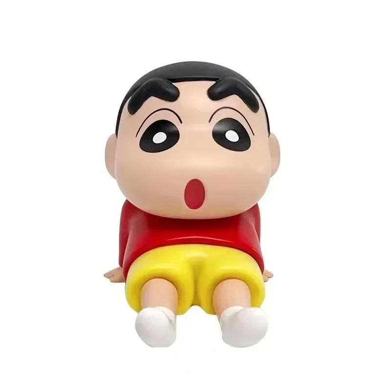 Cute New Crayon Figure Anime Phone Holder&& Cartoon Figure Desktop Ornaments Cute Doll Support&& for Watching TV Decorations&