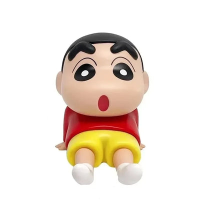 Cute New Crayon Figure Anime Phone Holder&& Cartoon Figure Desktop Ornaments Cute Doll Support&& for Watching TV Decorations&