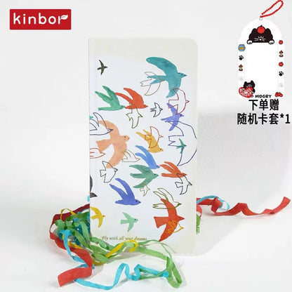 Kinbor Original Undated Weekly Planner, Illustrated Hardcover Journal with Two Pages Per Week, Portable To-Do List Notebook S