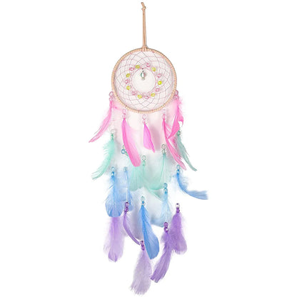 Macrame Dream Catcher Bohemian Leaf Wall Hanging Nordic Decor Boho Tapestry Ornaments for Home Living Room Kids Room Decorati