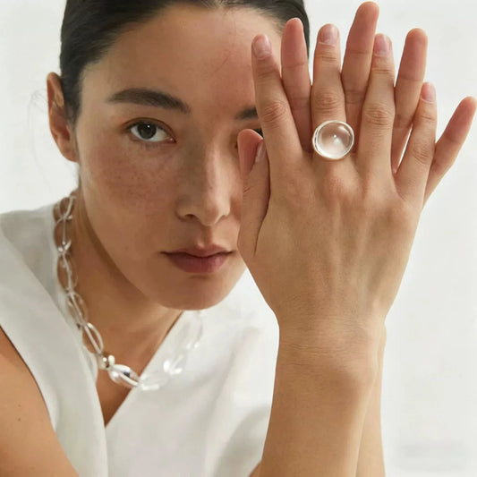 XIYANIKE Elegant Transparent Crystal Adjustable Finger Rings For Women Girl Fashion New Jewelry Gift Party кольцо