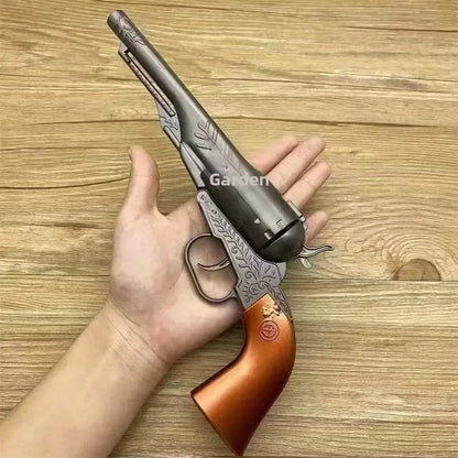Metal Western Cowboy Revolver Non-Firing Model, Vintage Design, Collectible, Not A Real