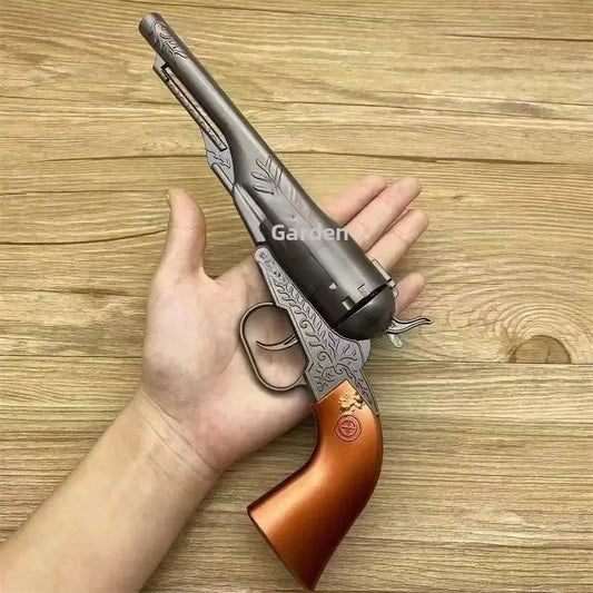 Metal Western Cowboy Revolver Non-Firing Model, Vintage Design, Collectible, Not A Real