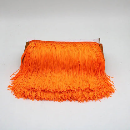 Lace Ribbon, 10 Yards Tassel Trim for Dress Trimming, Do It Yourself Crafts & Scrapbooking - Orange / 10 yards